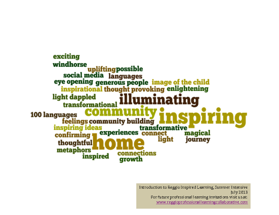 ReggioPLC Summer Intensive Participant Final Reflections