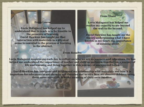 Malaguzzi & Hawkins inspiration