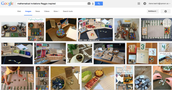 Reggio inspired math