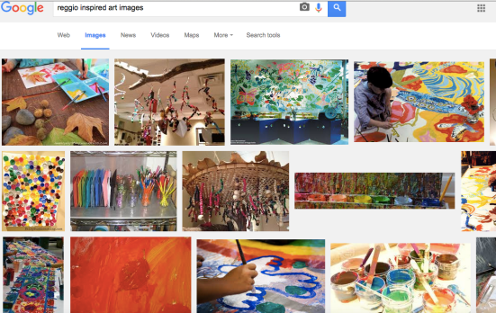 Reggio inspired art images