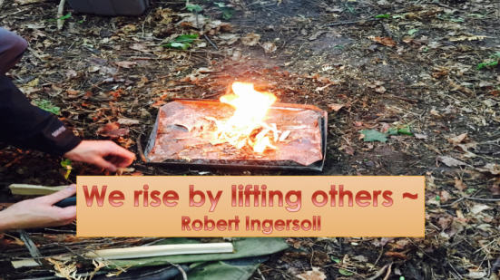 We rise by lifting others