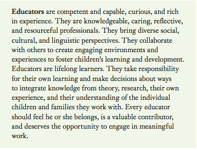 The View of the Educator