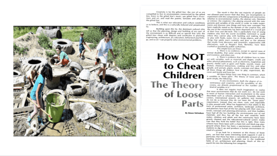 How Not to Cheat Children: The Theory of Loose Parts