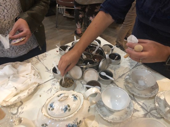 Making our own Tea Bags